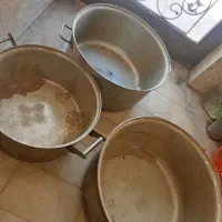 دیگ استیل بزرگ