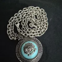 گردنبند نقره و زنجیر