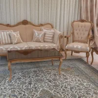 مبل هفت نفره راش همراه غذا خوری ۸نفره