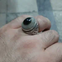 انگشتر عقیق سلیمانی تک چشم