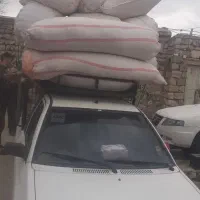 کاه شلیف گرفته آماده روی زمین