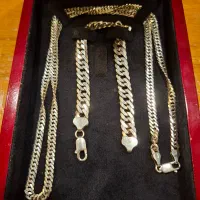 ست دستبند و گردنبند نقره ۹۲۵ کارتیر ایتالیا درحدنو