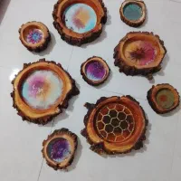 ست ۹ تیکه چوبی تزعینی