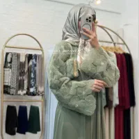 عبا مانتو بلند مجلسی کاملا نو