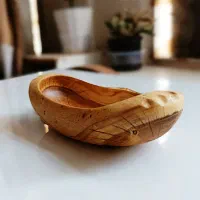 ظرف چوبی چوب گردو و دکوری