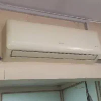 کولر گازی midea اینورتر دار کاملا سالم