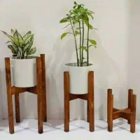 حراج استند گلدان چوبی