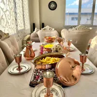 ظروف مسی/سرویس غذاخوری 6نفره/ اقساطی