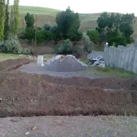 زمین چهاردیواری شده در روستای دوده