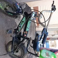 دوچرخه ۱۲ لاستیک نو و لنت لقمه ایی تازه تعویض