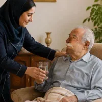 نیازمند پرستار خانم تمام وقت برای نگهداری پیر مرد