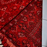 ابریشم ۴ متری کناره دست بافت عشایر ترکمن۱۲۰ساله