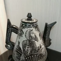 قوری سنگی تمام حکاکی کار دست در دوطرح
