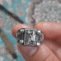 انگشترنقره عیاربالا قلمی زنی