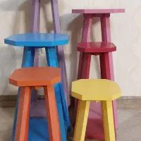 پایه گلدون چوبی