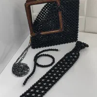 ست کیف و کروات مروارید