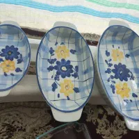 تابه مرغ خوری و نمکدان پذیرایی  گل پنبه