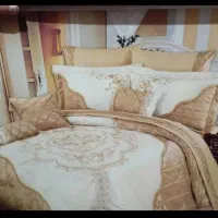 روتختی ساتن دست دوز مروارید دوری  ترک