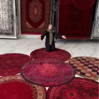فرش کرم مجلسی با بهترین نخ ۱۷۵۰شانه/جهیزیه