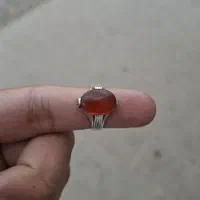 انگشتر نقره با عقیق یمن
