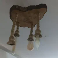 لوستر چوبی کنفی