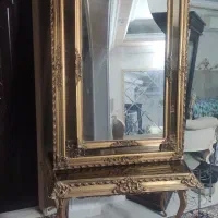 آینه کنسول طلایی