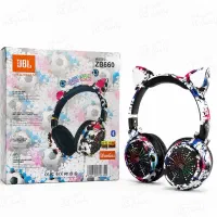 هدست عروسکی/هدفون بلوتوثی گربه ای/طرح jbl/رنگی