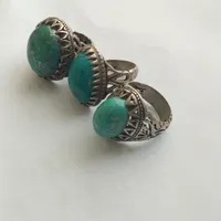 سه عدد انگشتر فیروزه. خوشرنگ و جذاب و استفاده نشده|جواهرات|تهران, ایران|دیوار