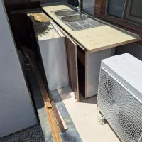 ۷متر کابینت ام دی اف کارکرده معاوضه