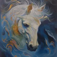 تابلو رنگ روغن وپاستل گچی