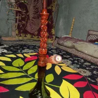 قلیون تمام رخ سرخ دار