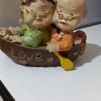 دکوری مجسمه  قدیمی پیرمرد و پیرزن