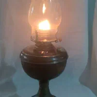 چراغ لمپا برنجی انتیک