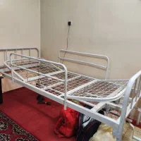 تخت دو شکن بیمارستانی لگن خور