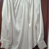 شومیز ساتن سفید