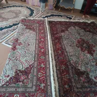 فرش جفت دستبافت نو نقش کرمان قلم