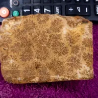 سنگی با نقش ونگار گل