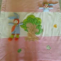 لحاف وقنداق فرنگی مخمل باتکه دوزی برجسته