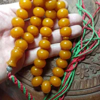 تسبیح کهربا تراش شلغمی