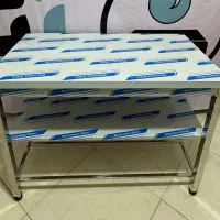 میزکاراستیل طبقاتی سینک صنعتی کابینت آبچکان ترولی