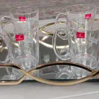 استکان چای خوری وچاقونو