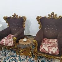 مبل ۷نفره در حدنو به همراه جلومبلی