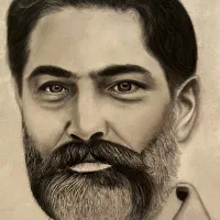 تابلو نقاشی پرتره سیاه قلم
