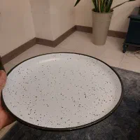 سینی سرو فلزی بزرگ در حد نو