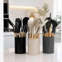 کفگیر ملاقه سیلیکونی دالتون شرکتی قاشق چنگال انبر