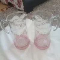 ۲عدد پارچ آب خارجی لب طلایی