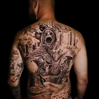 اجرا و آموزش تتو سه بعدی بدن (تاتو)