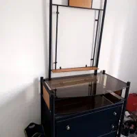 تخواب دو نفره فلزی  با دراور وتشک