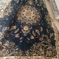 روفرشی سرمه ای کرم مخمل دورو 12متری