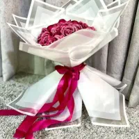 هدیه روز دختر دسته گل روبانی
